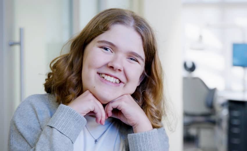 Patient starting orthodontic treatment