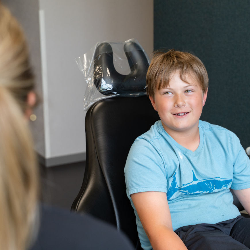 kid patient smiling