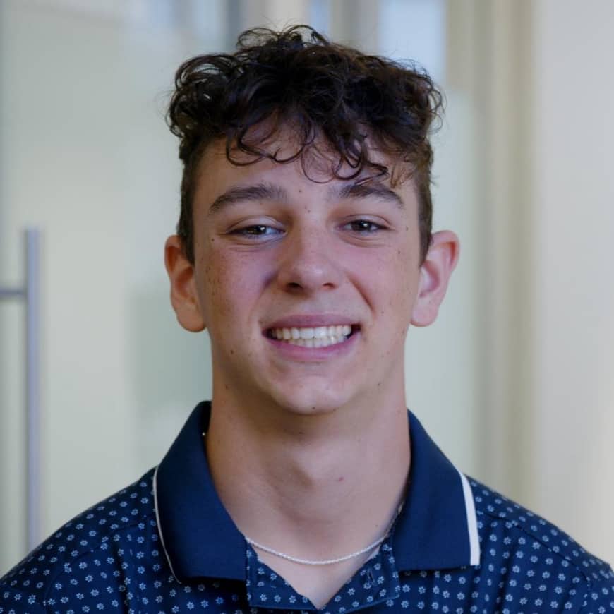 teen patient smiling