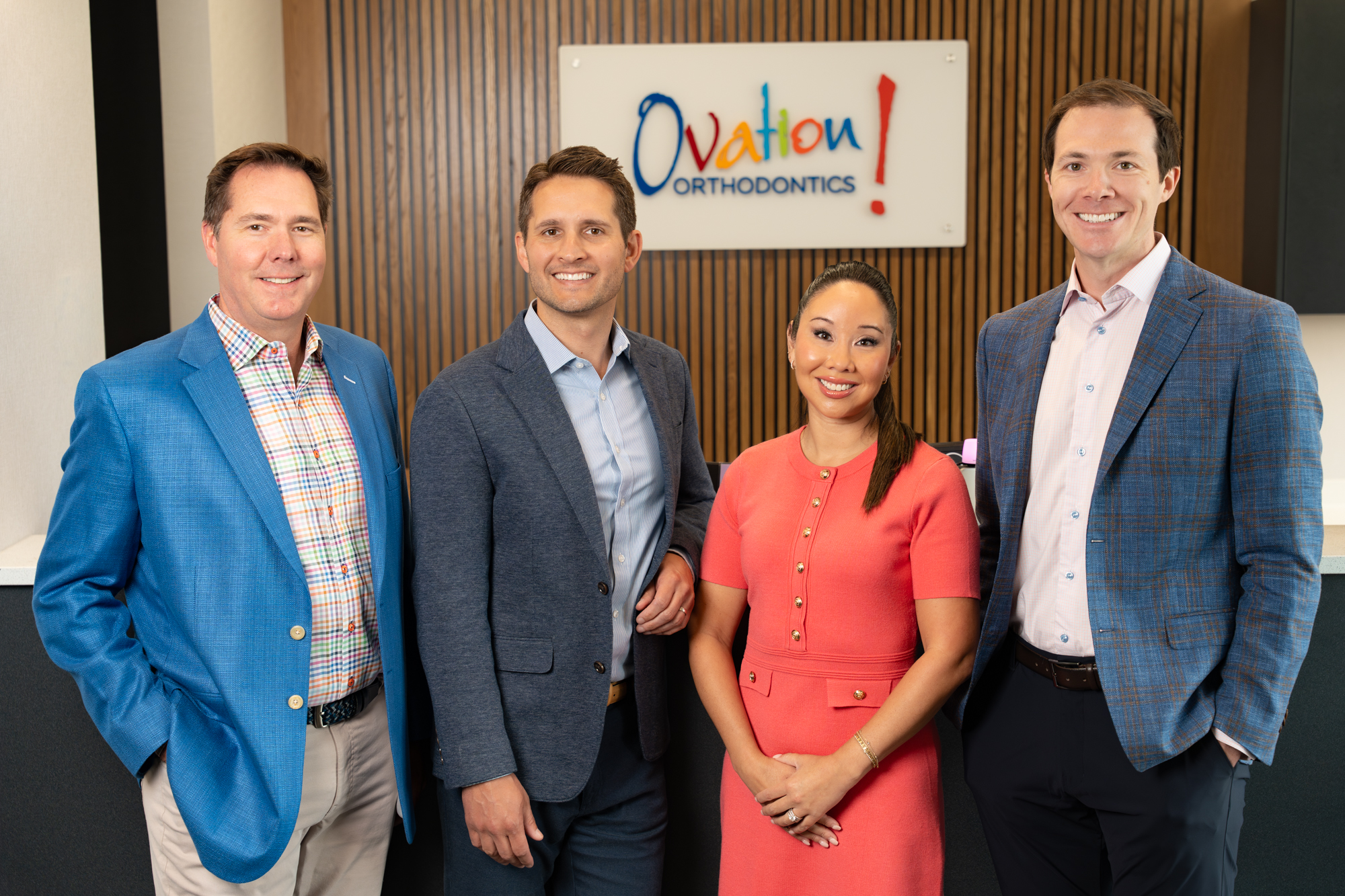The four orthodontists of Ovation Orthodontics
