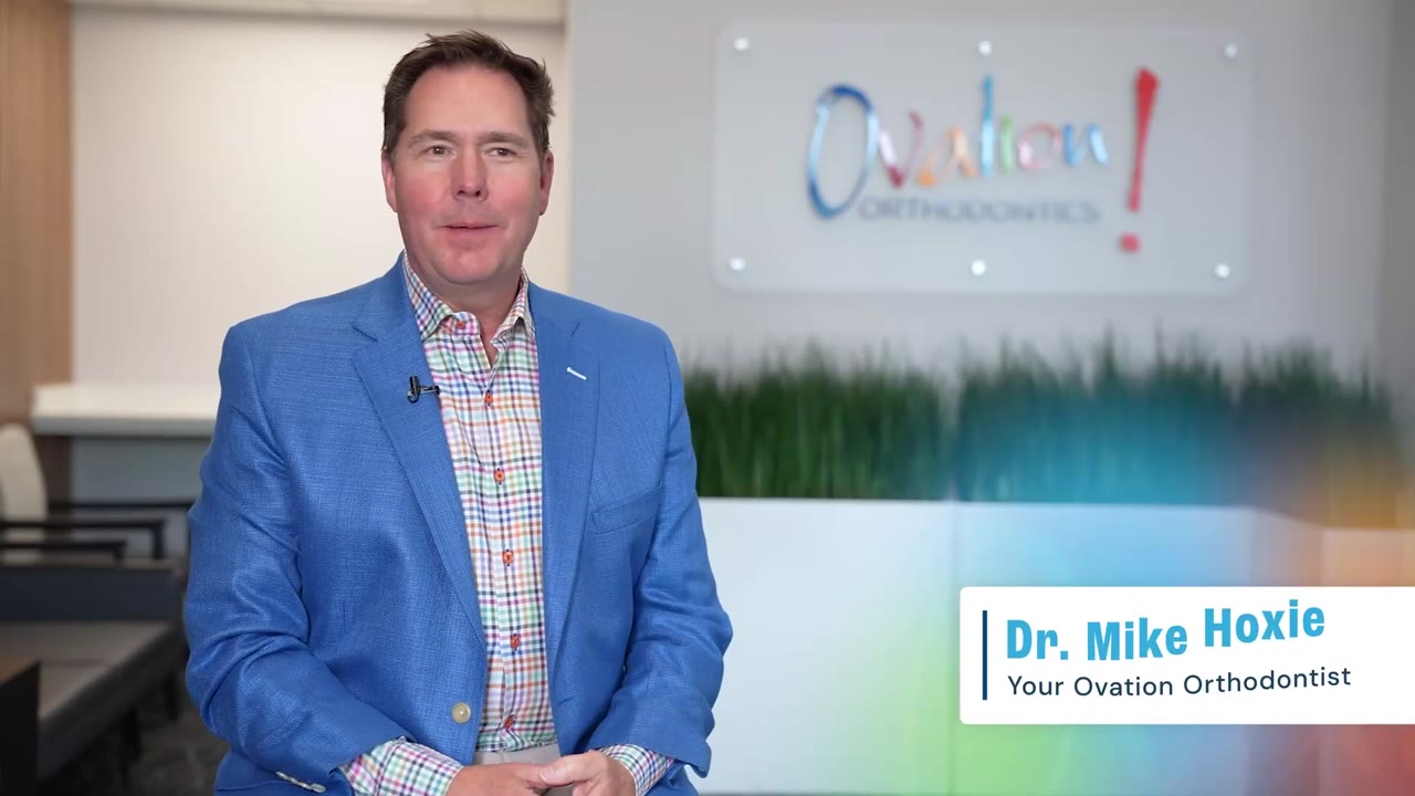 Dr. Mike Hoxie in the Meet Ovation Orthodontics video
