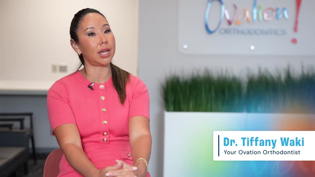 Dr. Tiffany Waki in the Meet Ovation Orthodontics video