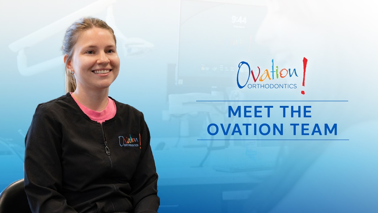 Meet the Ovation Team video thumbnail with an Ovation Orthodontics team member